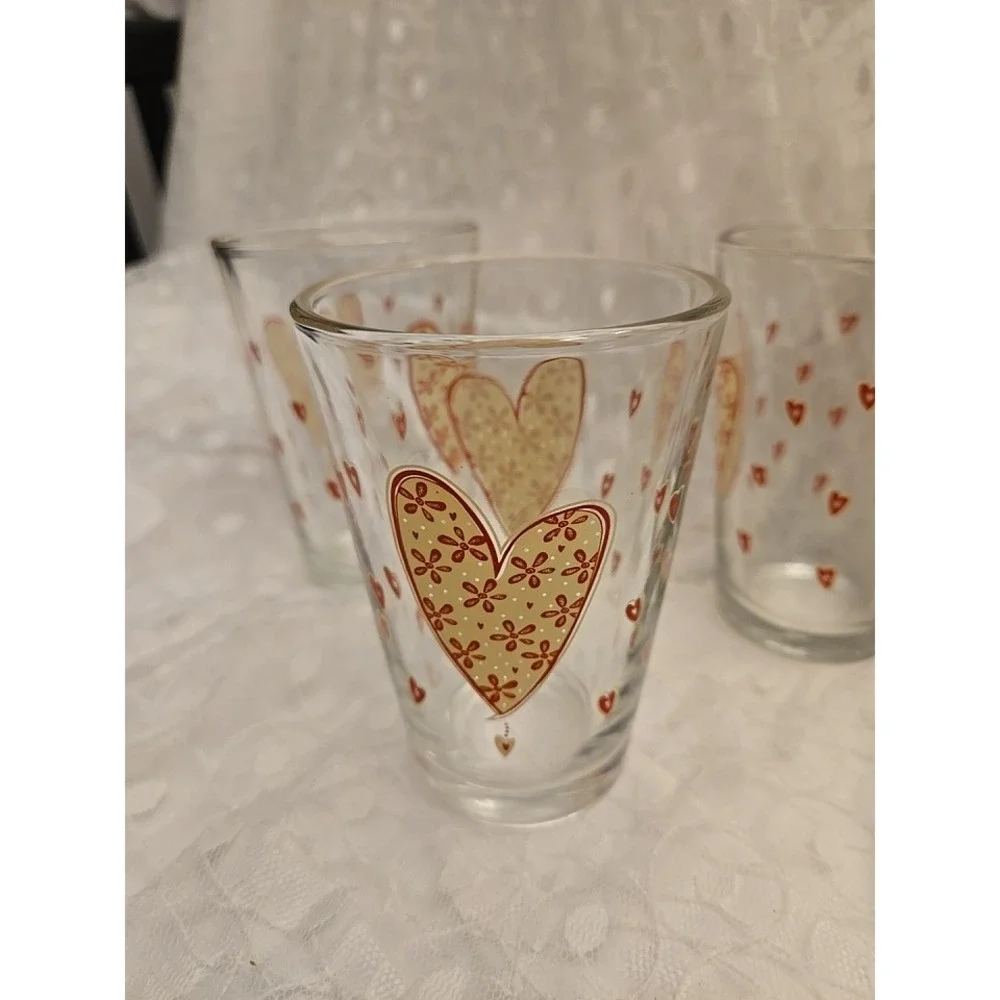 Heart Glasses (2 ) Vintage?